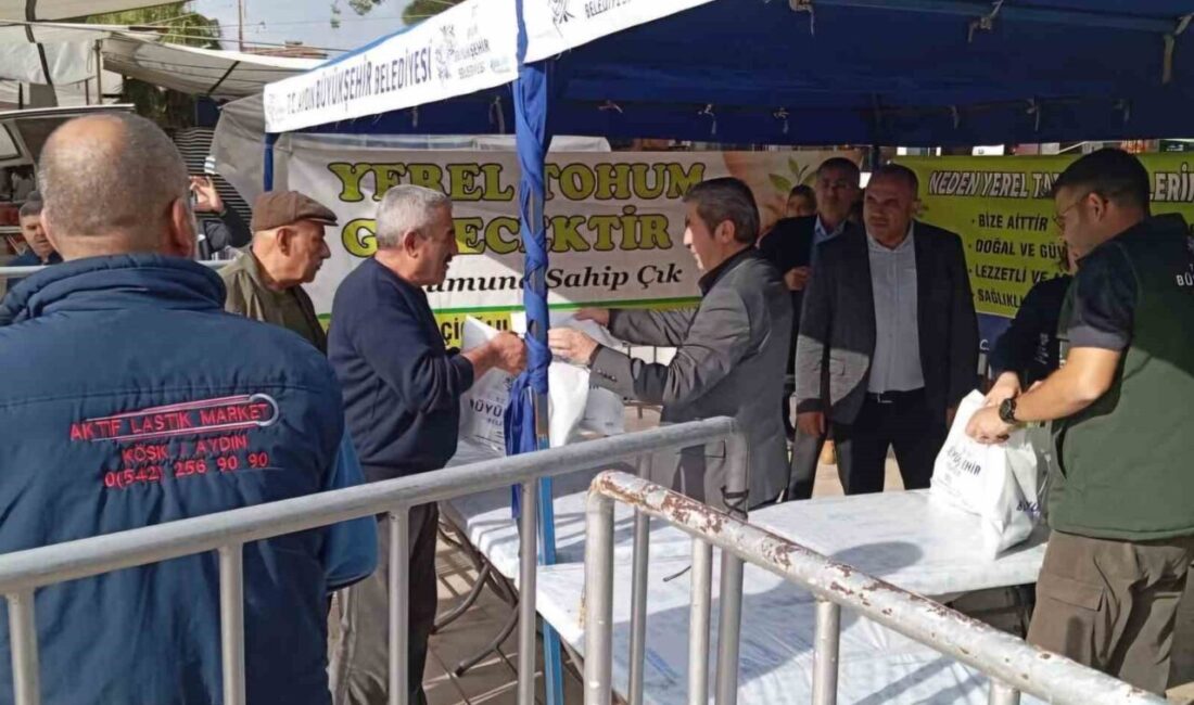 Aydın Büyükşehir Belediyesi ata tohumlarından üretilen kışlık fideleri Köşklü vatandaşlara