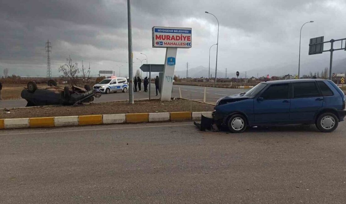 Konya’nın Seydişehir ilçesinde iki otomobilin çarpışması sonucu meydana gelen kazada