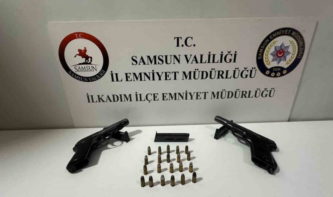 Samsun’un İlkadım ilçesinde polis, bir kadının evinde yaptığı aramada 2