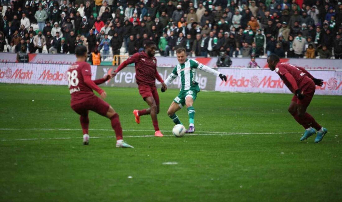 Trendyol Süper Lig’in 13. haftasında Konyaspor, sahasında Hatayspor ile 1-1