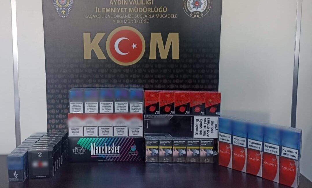 Aydın’da kaçakçılıkla mücadele çerçevesinde yapılan 1 haftalık çalışmalarda kaçakçılık suçundan