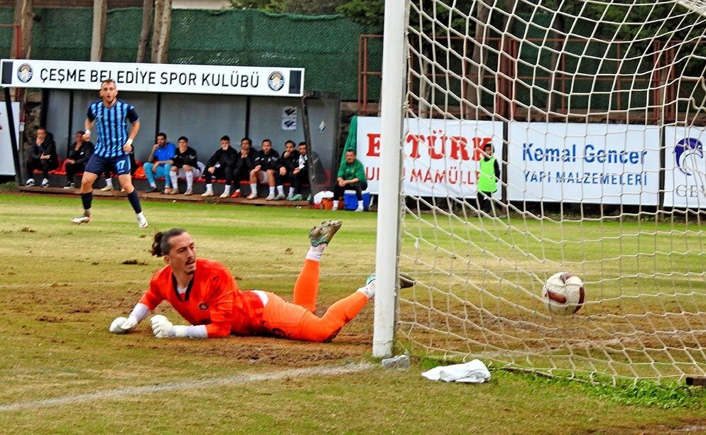 Bölgesel Amatör Lig 7. Grup’ta mücadele eden Çeşme Belediyespor’da kan