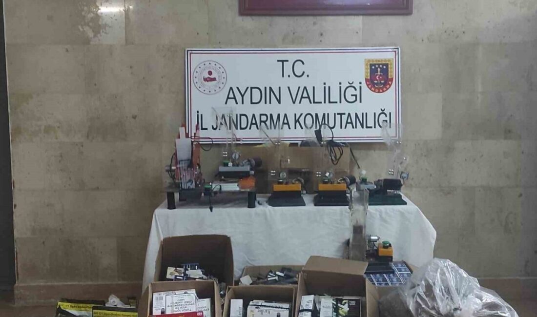 Aydın’ın Germencik ilçesinde sigara kaçakçılığına yönelik yapılan çalışmalar sonunda 13