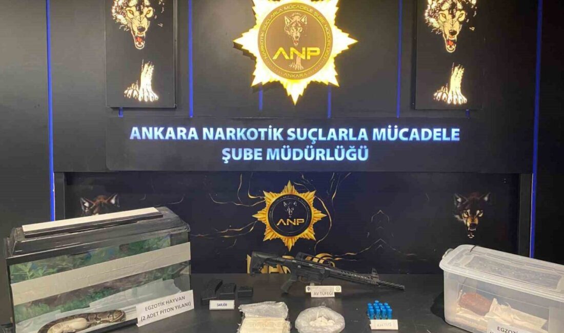 Ankara Emniyet Müdürlüğü Narkotik Suçlarla Mücadele Şube Müdürlüğü ekiplerinin Narkogüç