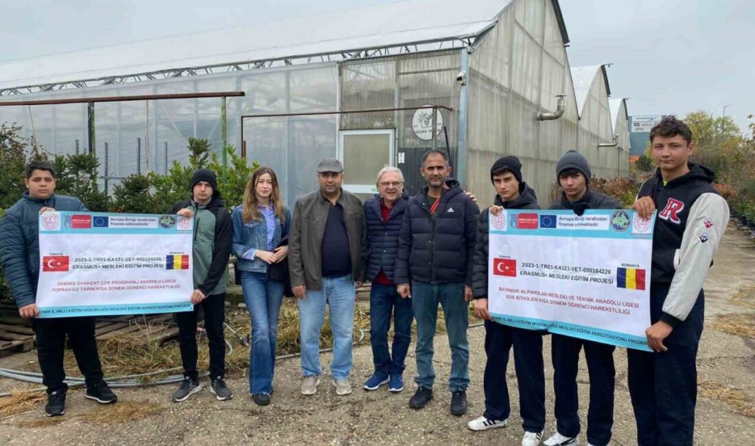 İzmir’in Ödemiş ilçesinde lise eğitimi gören gençler, Avrupa Birliği tarafından