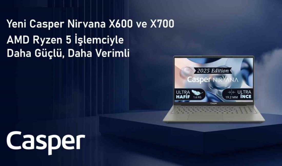 Casper, Nirvana X600 ve X700 dizüstü bilgisayarlarını yeni nesil AMD
