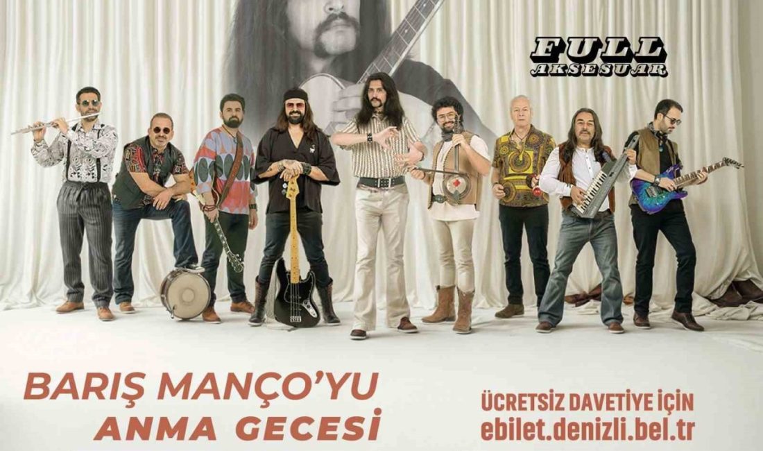 Denizli Büyükşehir Belediyesi, milyonların gönlünde taht kuran Barış Manço için