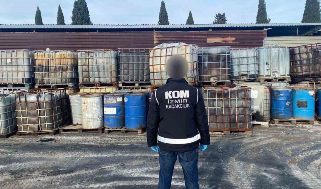 İzmir’in Kaçakçılık Suçlarıyla Mücadele Şube Müdürlüğü ekipleri, Torbalı ilçesinde düzenlenen