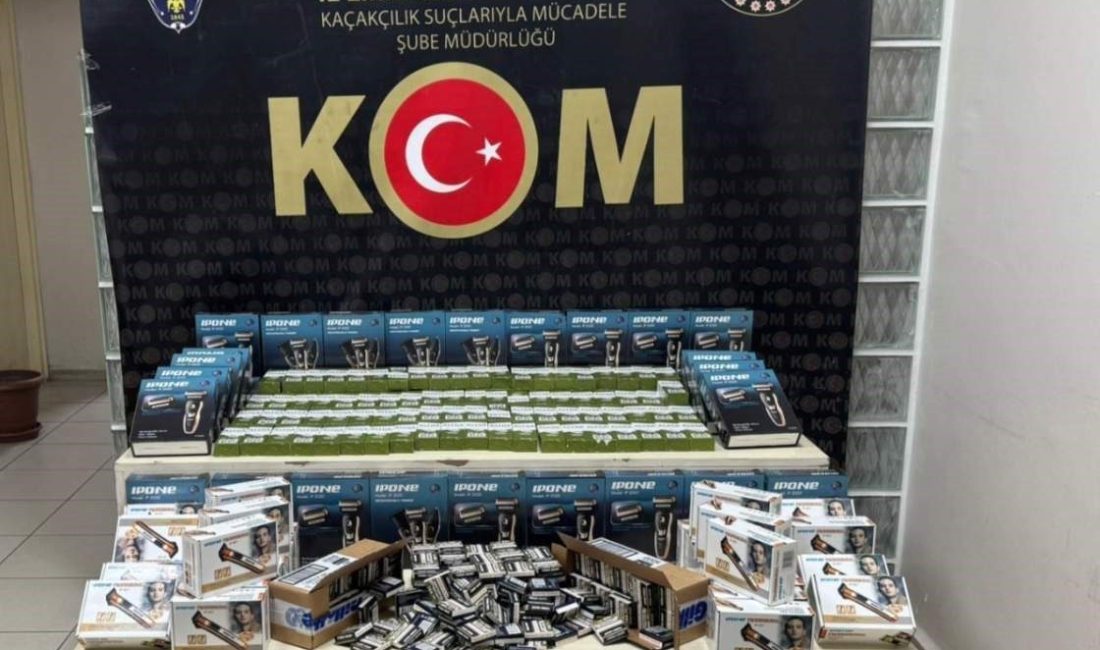 İzmir’de son bir haftada düzenlenen kaçakçılık operasyonlarında 36 şahıs hakkında