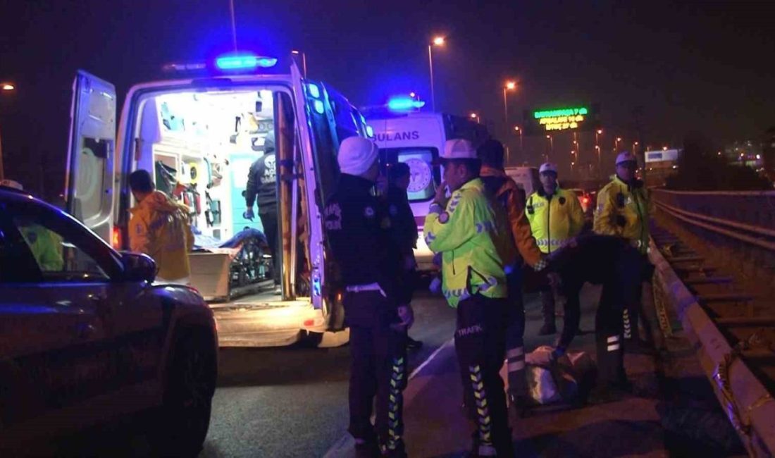 Kağıthane’de E-5 karayolunda üç motosikletin karıştığı trafik kazasında 1 kişi