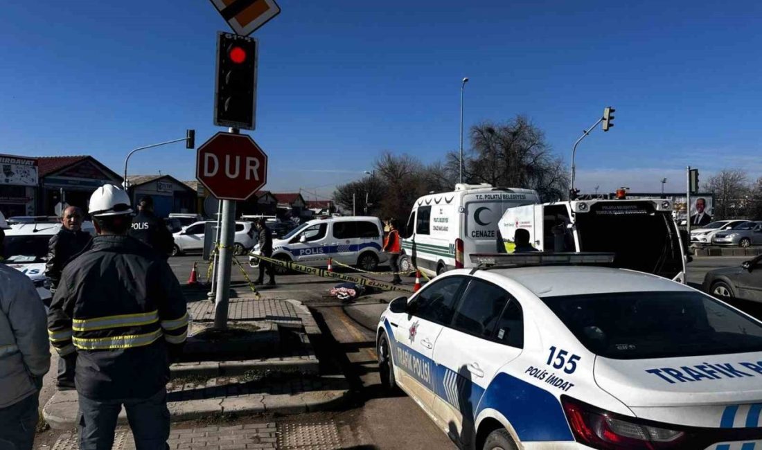 Ankara’nın Polatlı ilçesinde yolun karşısına geçmeye çalışan yaşlı adam hafriyat