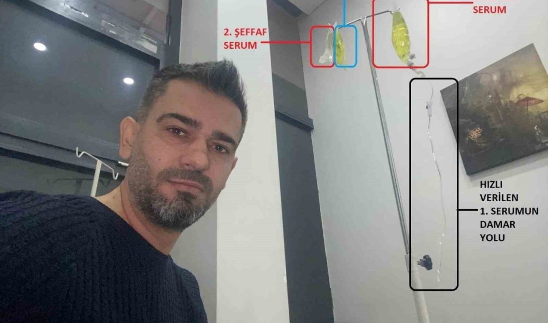 Afyonkarahisar’da halk arasında ‘atom’ diye tabir edilen sarı serumun bağlanması