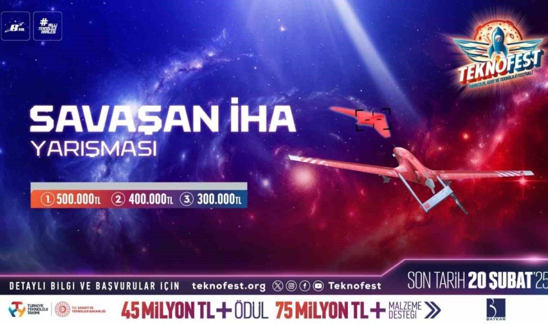 Gençlerin teknolojiyle buluşma noktası TEKNOFEST, BAYKAR yürütücülüğünde düzenlenen Savaşan İnsansız