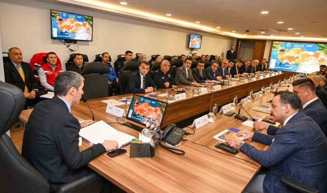 Uşak’ta Afet Risk Azaltma İzleme Planı ve Değerlendirme Komisyonu toplantısı