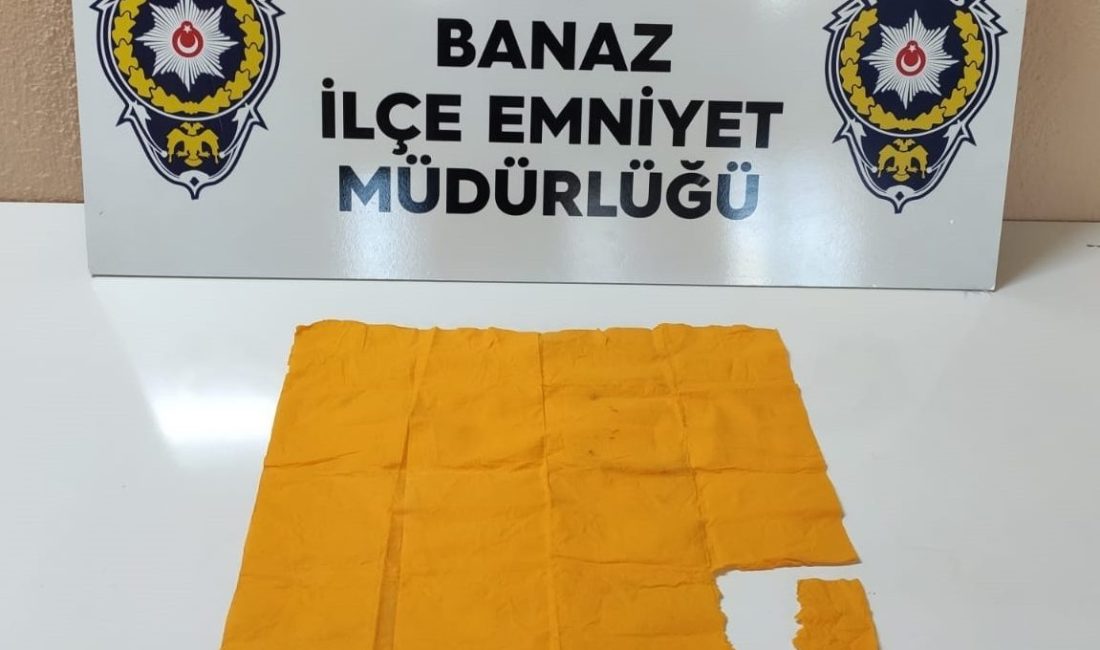 UŞAK (AA) – Uşak'ın Banaz ilçesinde düzenlenen uyuşturucu operasyonunda gözaltına