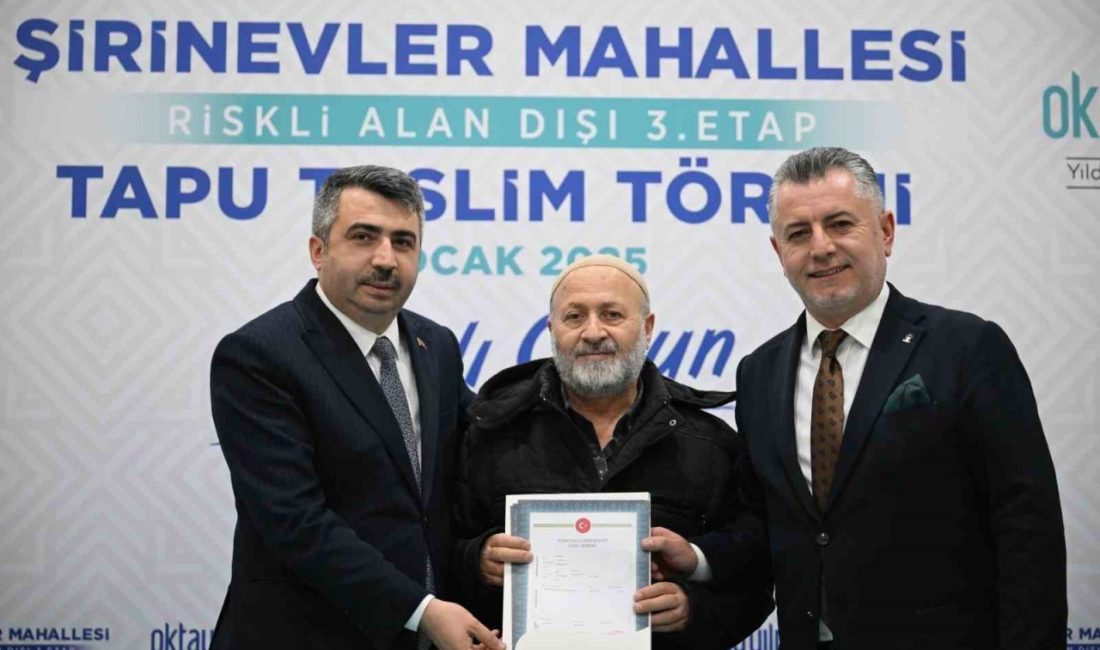 Yıldırım belediyesi, imar uygulamalarıyla bir taraftan ilçedeki mülkiyet problemini çözerken,