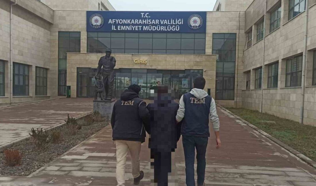 Afyonkarahisar İl Emniyet Müdürlüğü ekipleri haklarında kesinleşmiş hapsi cezası bulunan