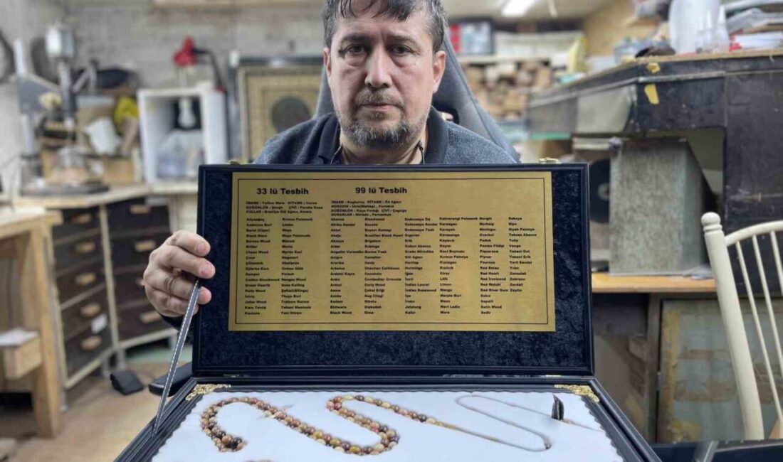 Eskişehir’de 35 yıldır ahşap sanatları ile ilgilenen Kaan Köse, eşsiz
