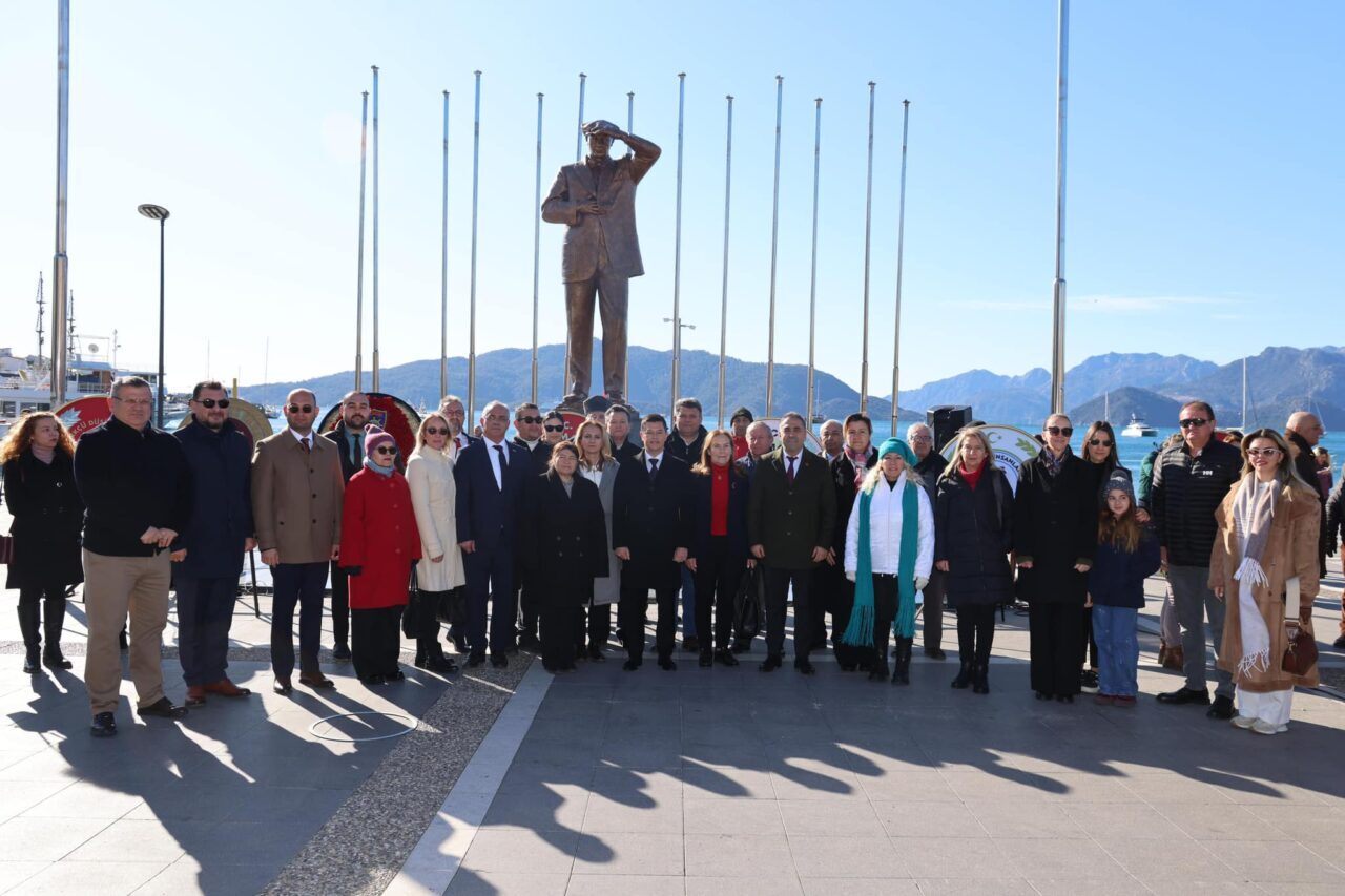 MUĞLA (AA) – Büyük Önder Mustafa Kemal Atatürk'ün Muğla'nın Marmaris