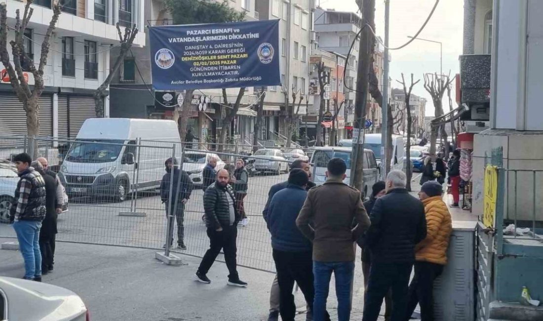 Avcılar Denizköşkler Mahallesi’ndeki 50 yıllık semt pazarı Danıştay kararıyla kapatıldı.