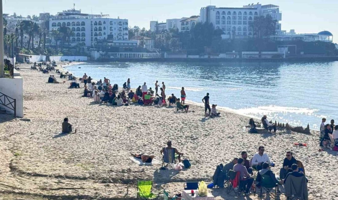 Aydın’ın önemli turizm bölgelerinden olan Kuşadası ilçesinde etkili olan güneşli