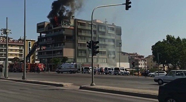 Denizli’nin Pamukkale ilçesinde 7 katlı rezidansta çıkan yangının çamaşırhanede başladığı
