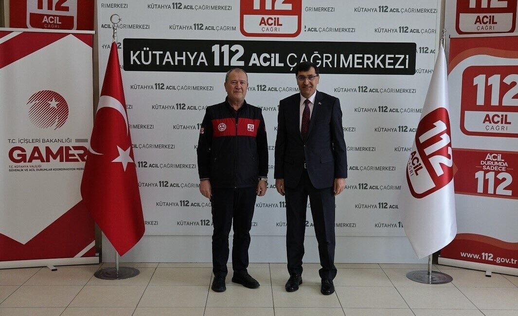 Kütahya Belediye Başkanı Eyüp Kahveci, 112 Acil Çağrı Merkezi Müdürlüğü’nü