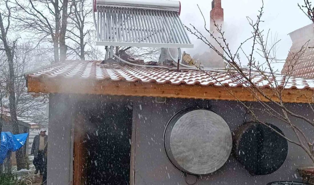 Bilecik’in Pazaryeri ilçesindeki bir at çiftliğinde çıkan yangın büyümeden kısa