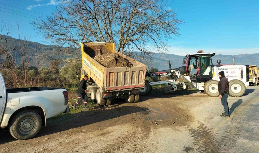 Bozdoğan Belediyesi, çiftçilerin tarım arazilerine daha rahat ulaşabilmesi için arazi