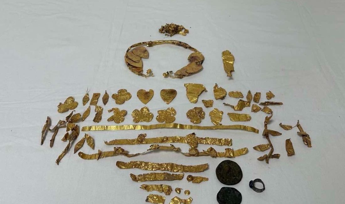 DENİZLİ (AA) – Denizli'nin Sarayköy ilçesindeki tarihi eser operasyonunda, gözlük