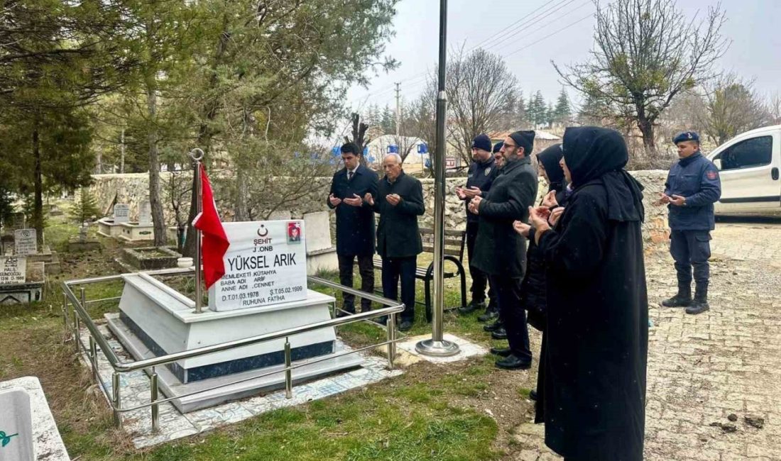 Şehit Jandarma Onbaşı Yüksel Arık, şehadet yıl dönümü münasebetiyle Kütahya’nın
