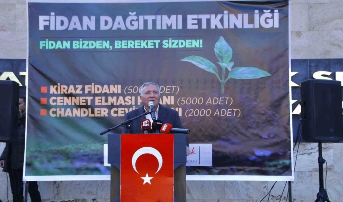 Honaz Belediyesi üreticiye destek için 15 bin fidan dağıtımı gerçekleştirdi.