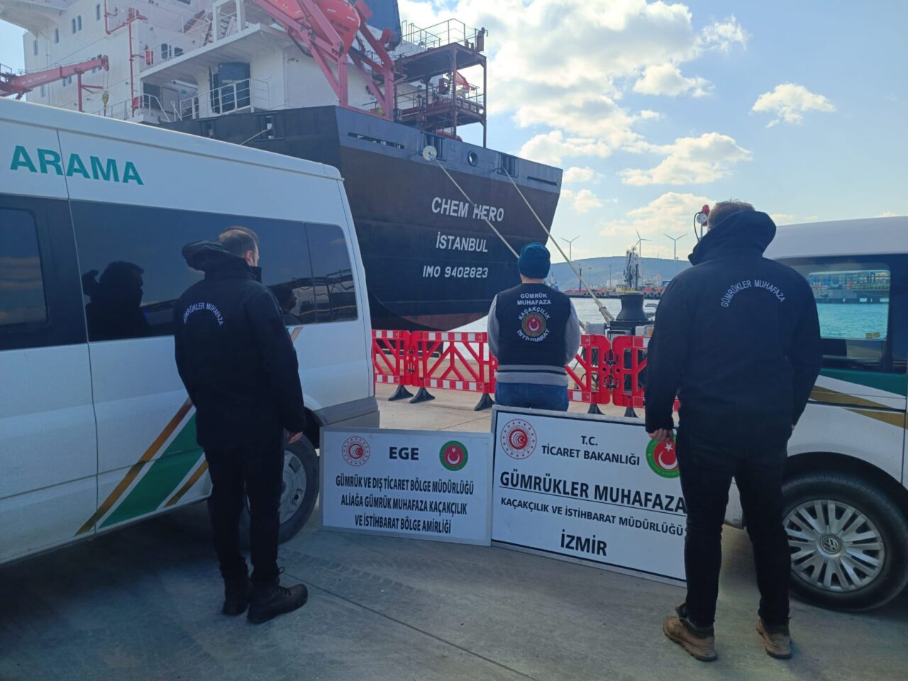 İZMİR (AA) – İzmir'in Aliağa ilçesinde bir tankerde 20 ton