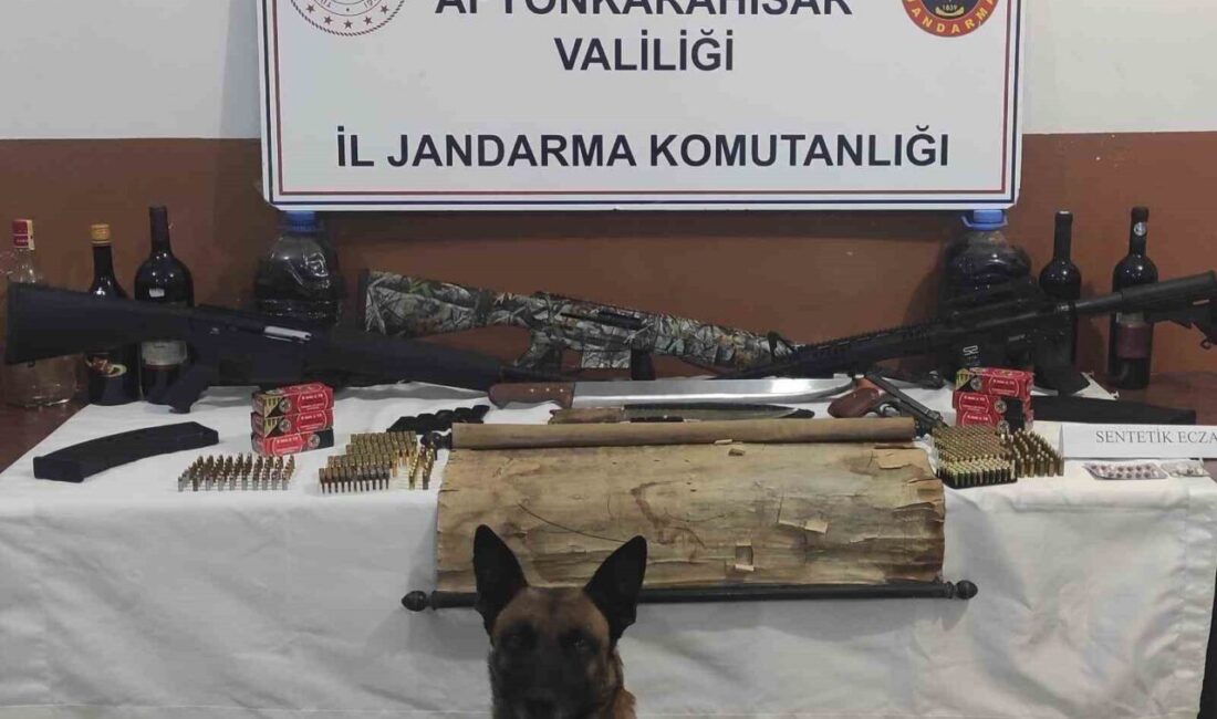 Afyonkarahisar’da kaçak alkol bulundurduğu gerekçesi ile jandarmanın baskın yaptığı iş