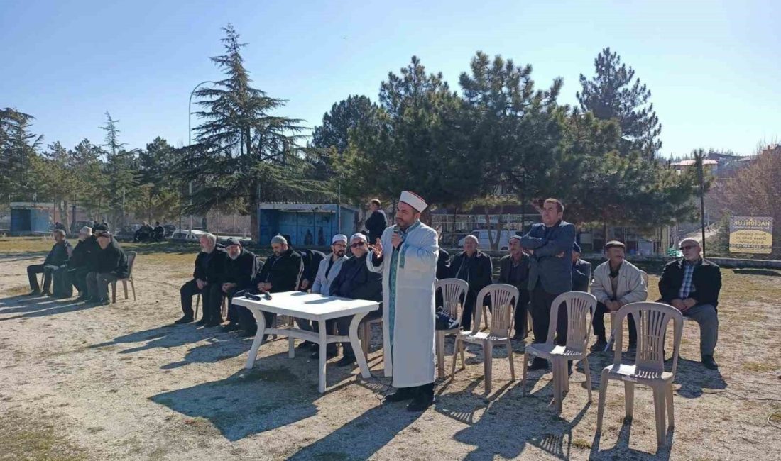 Konya’nın Beyşehir ilçesinde kurak geçen kış dönemi dolaysıyla yağmur duası
