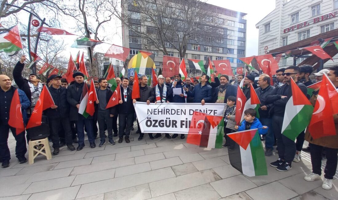 KÜTAHYA (AA) – Kütahya'da ABD Başkanı Donald Trump'ın Gazze'ye yönelik
