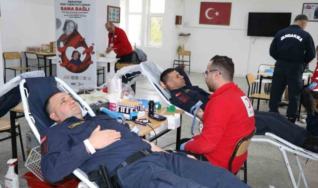 Kütahya İl Jandarma Komutanlığı personelinin kan ve kan ürünleri stoklarına