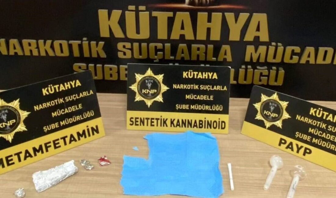 Kütahya’da Narkotik Suçlarla Mücadele Şube Müdürlüğü ekipleri tarafından düzenlenen 3