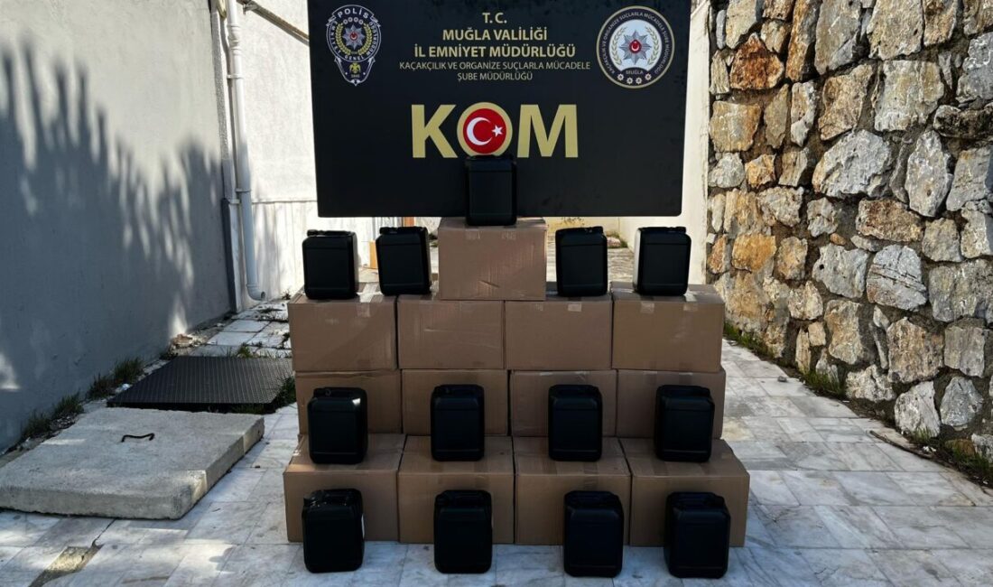 MUĞLA (AA) – Muğla'nın Menteşe ilçesinde 380 litre kaçak etil
