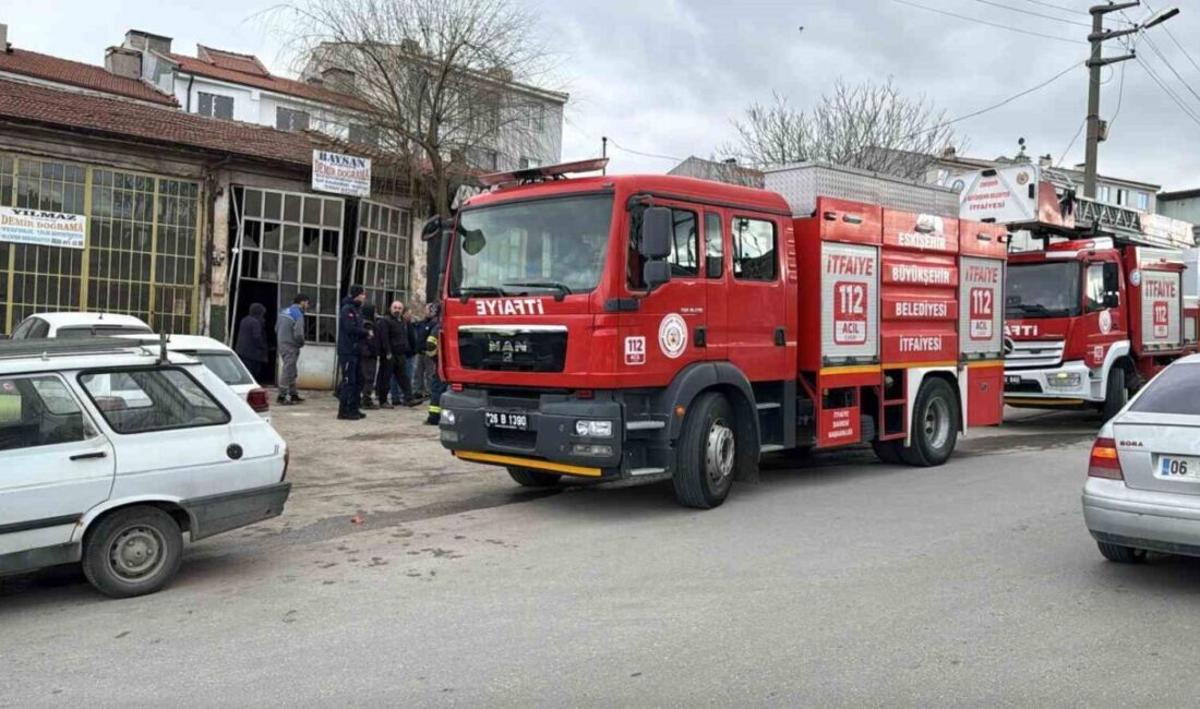 Eskişehir’de bir oto tamircisinde patlayan mutfak tüpü sebebi ile başlayan