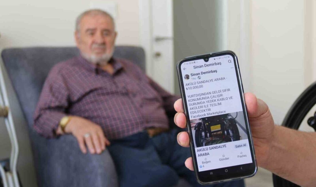 Eskişehir’de bacağından engelli olan babasına sosyal medya üzerinden ucuza bulduğunu