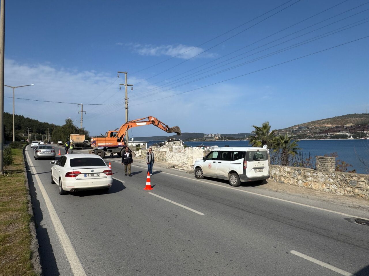 MUĞLA (AA) – Muğla'nın Bodrum ilçesinde, Hazine arazisine yapıldığı belirlenen