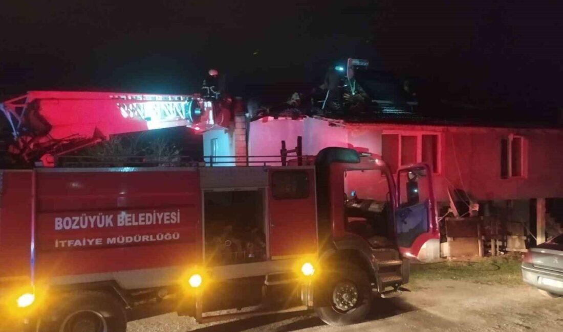 Bozüyük’te İçköy Mahallesi’nde çıkan çatı yangını söndürüldü. Bozüyük’te İçköy Mahallesi