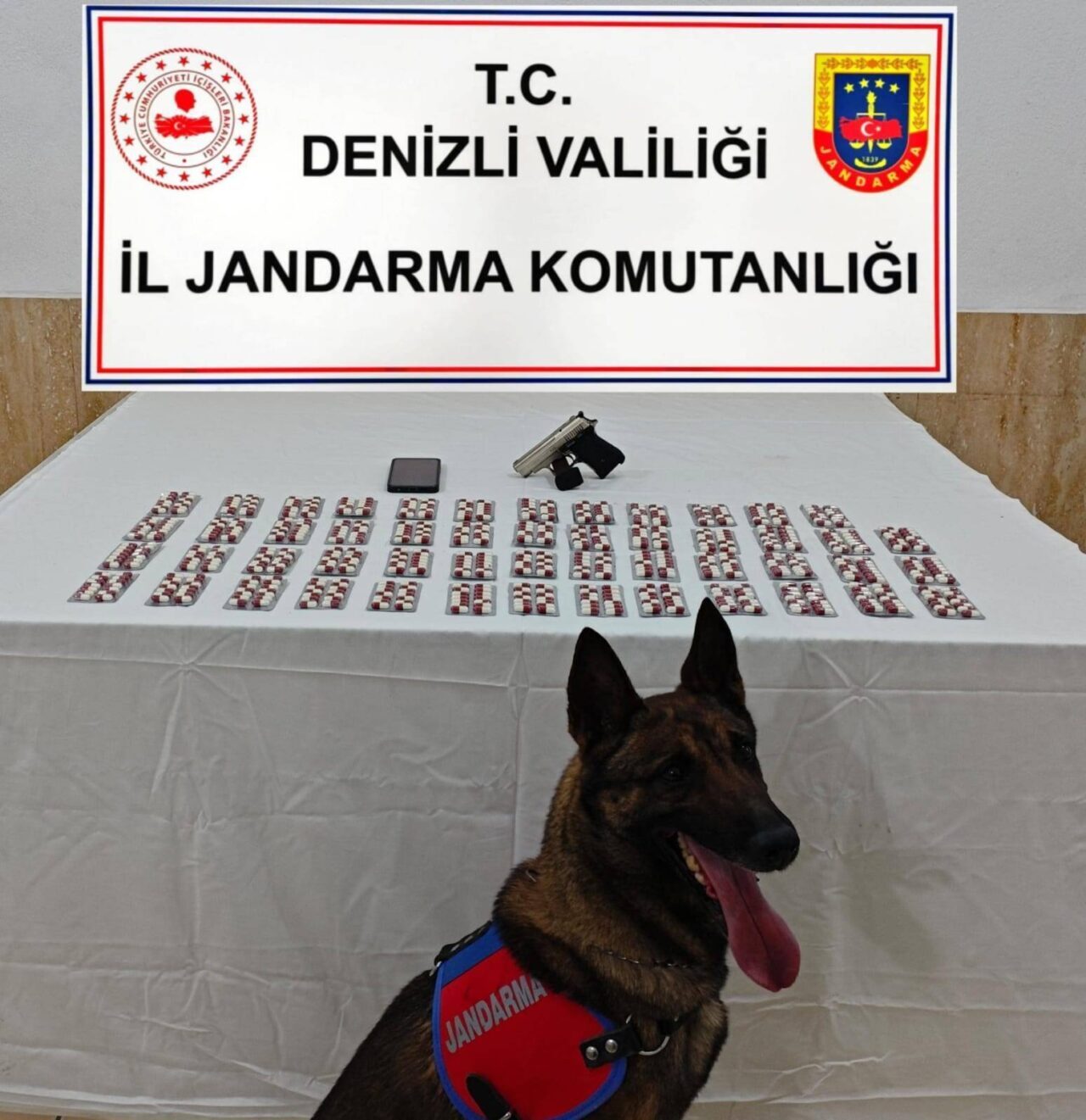 DENİZLİ (AA) – Denizli'nin Pamukkale ve Honaz ilçelerinde düzenlenen uyuşturucu