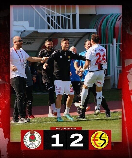 Eskişehirspor, Keçiborlu Belediyespor ile karşı karşıya geldiği deplasmandan 2-1’lik galibiyetle