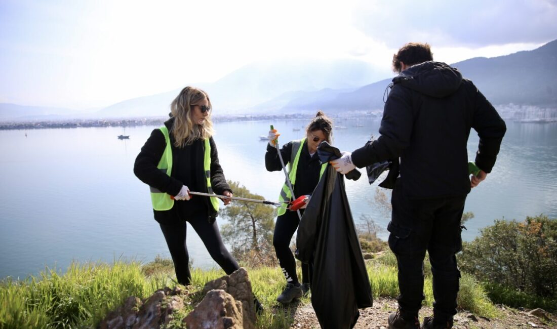 MUĞLA (AA) – Muğla'nın Fethiye ilçesinde doğal güzellikleriyle ünlü plaj