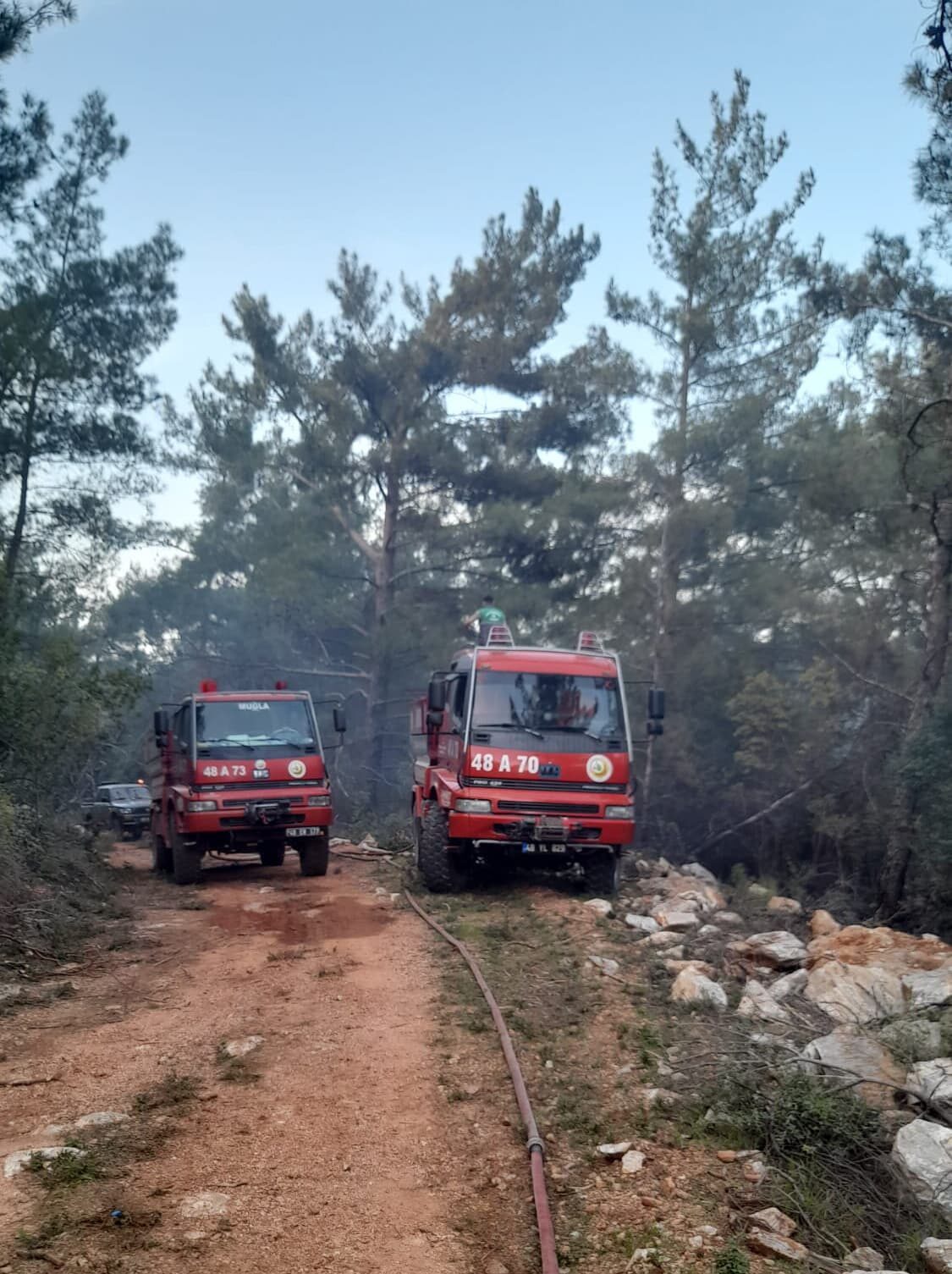 - Yangında 2 hektar ormanlık alan zarar gördü

YANGININ KONTROL ALTINA