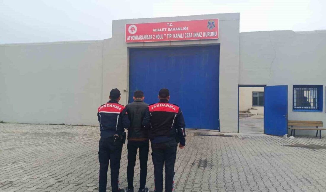 Afyonkarahisar’da 6 yıl 3 ay hapis cezasıyla aranan bir şahıs