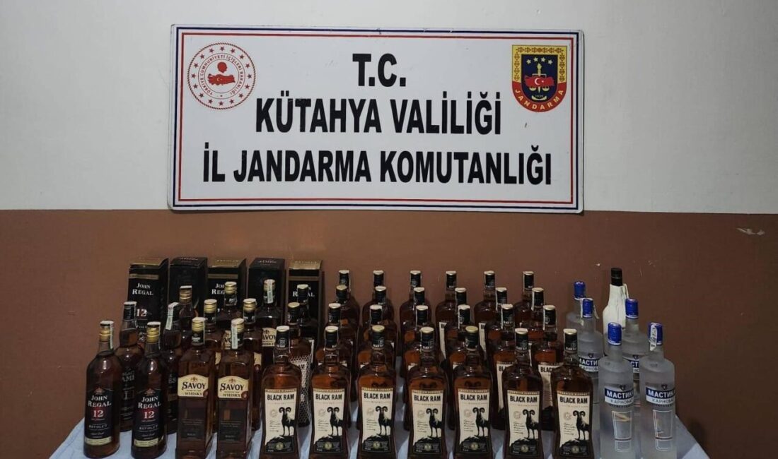 Kütahya İl Jandarma Komutanlığı ekipleri tarafından gerçekleştirilen operasyonda, 44 litre