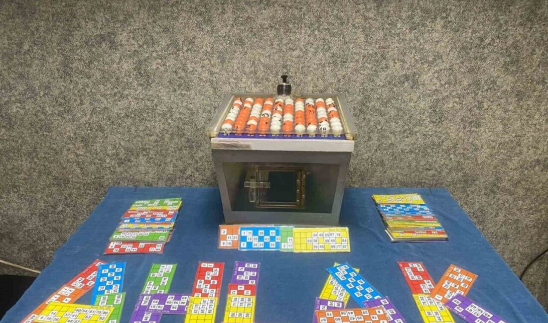 Eskişehir’de polis ekiplerince kumar ve tombala oynanmasıyla ilgili gerçekleştirilenler operasyonda